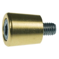 Brass levelling wall bolt with flat head &amp; M8 thread
