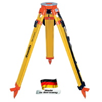 Nedo heavy-duty wooden tripod, flat round head, lever clamp