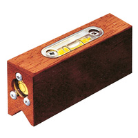 Staff/Pole level, wooden, with circular and tubular bubbles
