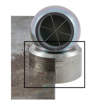 Magnetic ball prism base  for straight edges, holding force 4/2.6 kg
