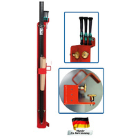 Check and adjusting station for pole bubbles