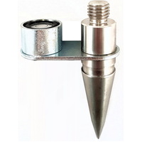 Mini prism pole with 5/8" thread
