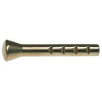 Wall bolt, brass, length 70 mm