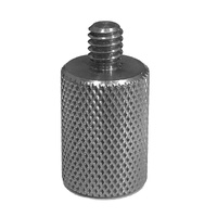 Height adapter for 360 degree prism on mini pole, 1/4&quot; thread