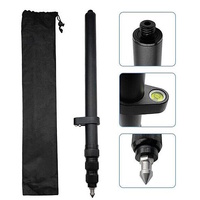 Telescopic pole, aluminium, 5/8” thread, 52cm-150cm