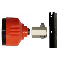 Monitoring Prism, Ø 64mm, with adapter &amp; bolt for attaching to steel star picket