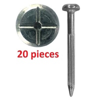 Survey Nail with cross head, length 75mm - 20 pack