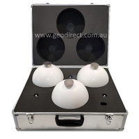Set of 3 scanning spheres, 200mm, in durable case