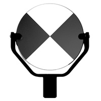 152mm Black &amp; White Scanning Target, 5/8" thread