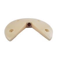 Polymer road monitoring prism, Ø 12.7mm, 15° elevation, White