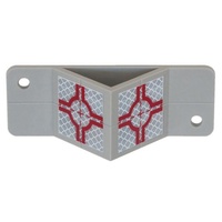 Rothbucher Corner Angle Target, two reflective targets, GREY